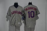 Cleveland Indians #10 Edwin Encarnacion gray Flexbase Authentic Collection Jersey