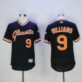 San Francisco Giants #9 Williams black throwback Flexbase Authentic Collection Jersey