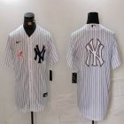 Nike Yankees blank white MLB baseball Jersey -BD 16