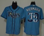 Nike Tampa Bay Rays Kevin Kiermaier skyblue majestic baseball jersey-WL