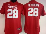 women Oklahoma Sooners #28 Adrian Peterson red College Football Jersey