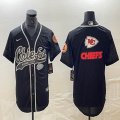 Nike Kansas City Chiefs blank black camo baseball jerseys Joint name-BD