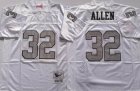 Oakland Raiders #32 Marcus Allen Throwback White Jersey