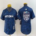 Women National League blank blue Nike Royal 2023 MLB All-Star Game Vapor Premier Elite Player Jersey 01