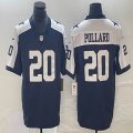 Dallas Cowboys #20 Tony Pollard blue white Nike Vapor F.U.S.E. Limited Jersey-BD 03