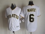 Pittsburgh Pirates Starling Marte 6# white majestic mlb Jerseys