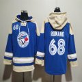 Toronto Blue Jays #68 Romano blue beige Hooded Sweatshirt