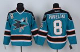 Reebok Joe Pavelski San Jose Sharks #8 Green NHL Jersey