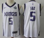 Nike Sacramentoics Kings #5 De Aaron Fox white Basketball Jersey-S8