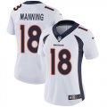 Women Nike Denver Broncos 18 Peyton Manning white Color Rush Limited Jersey