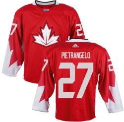 Canada 2016 World Cup #27 Alex Pietrangelo red Hockey jerseys