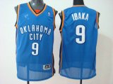 Oklahoma City Thunder #9 Serge Ibaka Blue Jerseys NBA