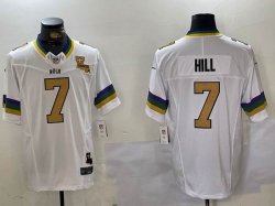 New Orleans Saints #7 Taysom Hill white fashion Nike Vapor F.U.S.E. Limited Jersey 02