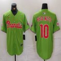 Nike Philadelphia Phillies #10 J.T. Realmuto green majestic baseball jerseys Joint name-BD