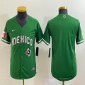 Youth 2023 World Cup Mexico blank green majestic baseball jerseys 10