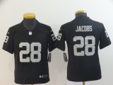 Youth Oakland Raiders #28 Josh Jacobs Nike black Color Rush Limited Jersey