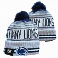 2024 Pennsylvania cougars white blue NCAA Sport Cuffed Knit Hats