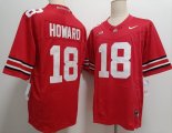 Ohio State Buckeyes #18 Will Howard Red NCAA college jerseys-XST