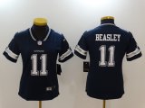 Women Dallas Cowboys #11 Cole Beasley Nike blue Color Rush Limited Jersey