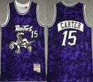 Toronto Raptors #15 Vince Carter Purple throwback NBA Jersey-XD