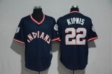 2017 Cleveland Indians #22 Jason Kipnis dark blue Majestic baseball jerseys