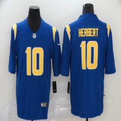 Nike Chargers #10 Justin Herbert blue Color Rush Limited Jersey