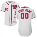 Custom Washington Nationa white Flexbase Authentic Collection Jersey(1)