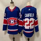 Adidas Montreal Canadiens #22 Caufield blue hockey jersey-FH