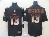 Nike Cleveland Browns Odell Beckham Jr #13 Black Color Rush Limited Jersey Fireworks version