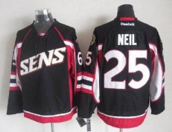 Reebok Ottawa Senators 25 Chris Neil Black NHL jerseys