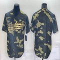 Los Angeles Dodgers blank green usa flag camo majestic baseball Jerseys-BD