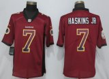 Washington Redskins #7 Dwayne Haskins Jr Nike red drift Color Rush Limited Jersey-ZH