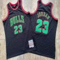 Chicago Bulls #23 Michael Jordan black throwback NBA Jersey-LT