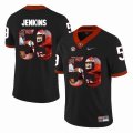 Georgia Bulldogs #59 Jordan Jenkins black fashion college football jersey