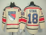 New York Rangers 18 STAAL cream NHL Jerseys