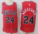 Chicago Bulls #24 Lauri Markkanen red Nike nba basketball jersey-S8