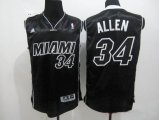 adidas miami heat #34 ray allen black basketball jerseys