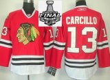 2013 NHL Stanley Cup Chicago Blackhawks 13 CARCILLO red nhl hockey Jersey