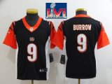 Youth Nike Cincinnati Bengals #9 Joe Burrow black Color Rush Limited Jersey