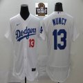 Nike Los Angeles Dodgers #13 Max Muncy white Flexbase Authentic Collection Jersey