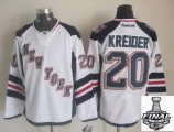 2014 stanley cup New York Rangers KREIDER 20# White hockey Jersey