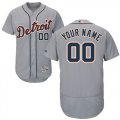 Custom Detroit Tigers gray Flexbase Authentic Collection Jersey