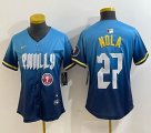 Women Nike Philadelphia Phillies #27 Nola skyblue majestic baseball jersey city version-BD 01