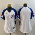 Youth Nike Anaheim Angels blank white blue majestic baseball city version