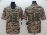 Cowboys #19 Amari Cooper Nike Camo Salute to Service Limited Jersey