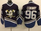 Anaheim Ducks 96 Charlie Conway purple CCM Ice Hockey Jersey