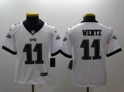 Youth Philadelphia Eagles #11 Carson Wentz white Color Rush Limited Jersey