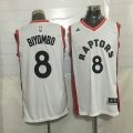 Toronto Raptors #8 Biyombo white Stitched NBA Jerseys