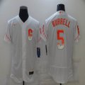 San Francisco Giants #5 Pat Burrell white City Version Flexbase Authentic Collection Jersey