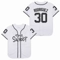 Benny The Jet Rodriguez #30 The Sandlot White Movie Baseball Jersey